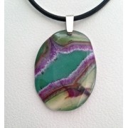 449 collier hommes  agate,argent sterling